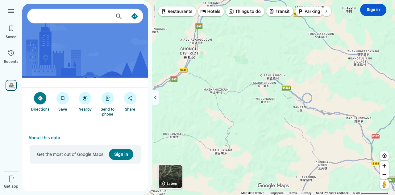 Chongli resorts map